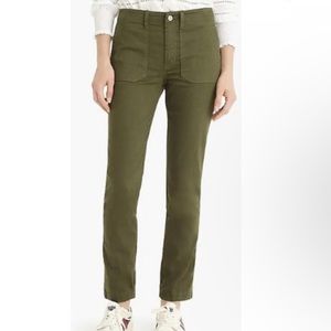 J.Crew Green Vintage Straight Cargo Pant